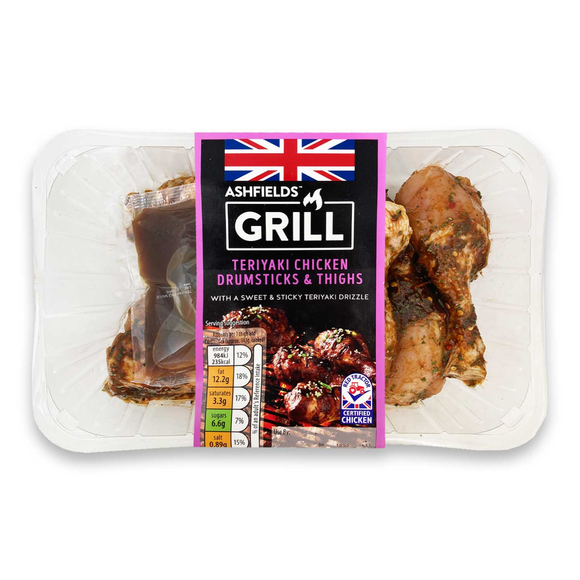 Ashfields Grill Teriyaki Chicken Drumsticks & Thighs 800g